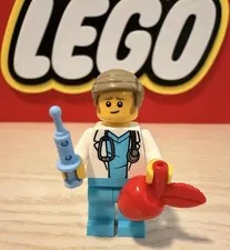Lego City Doctor Minifigure With Accessories 