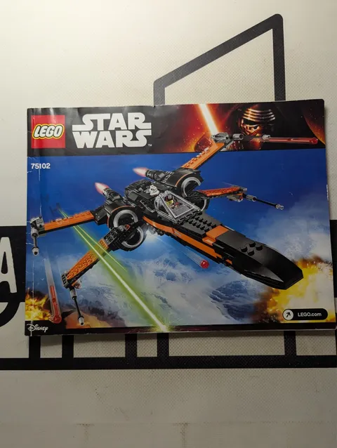 LEGO Star Wars 75102 Poe's X-wing Fighter Instruction Manual Only! No Bricks!