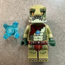 LEGO Legends of Chima Crawley LOC013 Crocodile Tribe Minifigure 2013 No Weapon