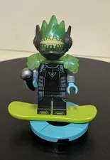Lego Mini Figure Vidiyo Stage Alien Singer with Skateboard & Mic from Set #43115