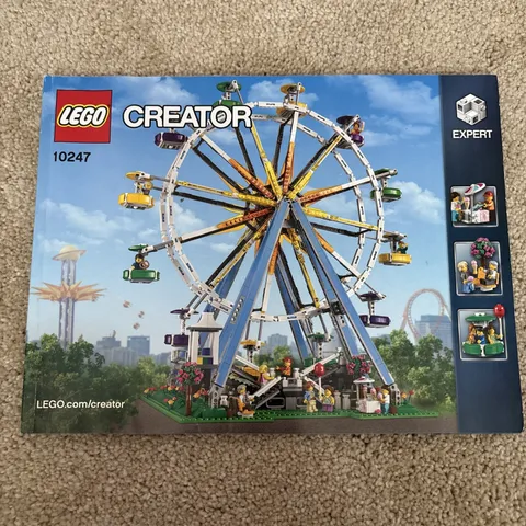 LEGO Creator Expert Ferris Wheel 10247 Complete w/ Minifigs, Instructions