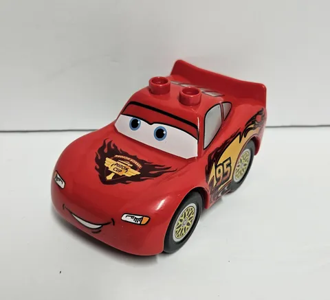 Lego Duplo Pixar Cars Lightning Mcqueen Piston Cup #95 Radiator Springs Red Car