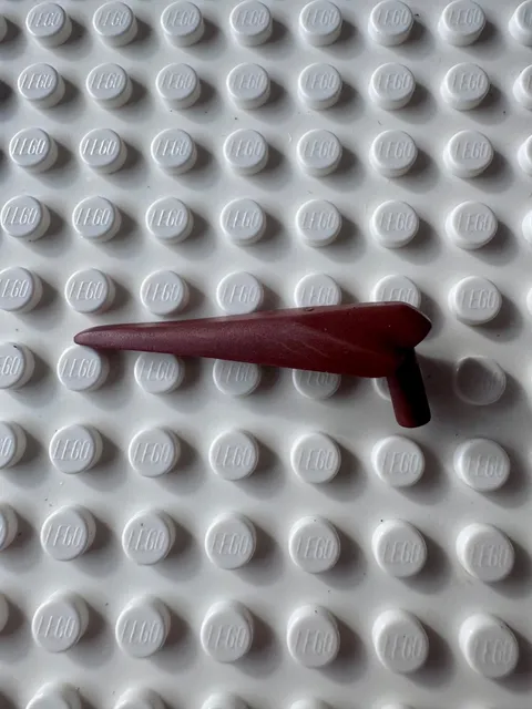 LEGO Dinosaur Jaw Lower Pteranodon with Pin Flexible Plastic 98087 Reddish Brown