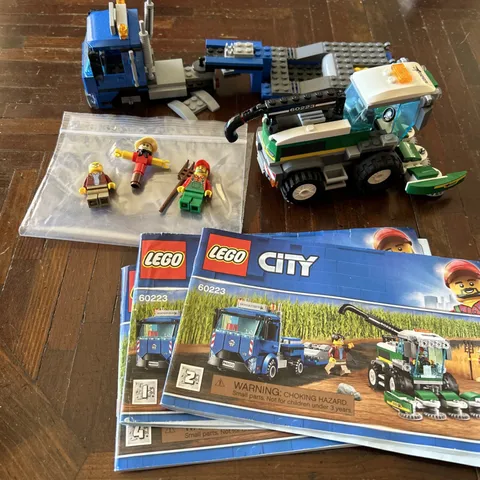 LEGO CITY: Harvester Transport (60223) Incomplete Truck, W/ Manuals and minifigs