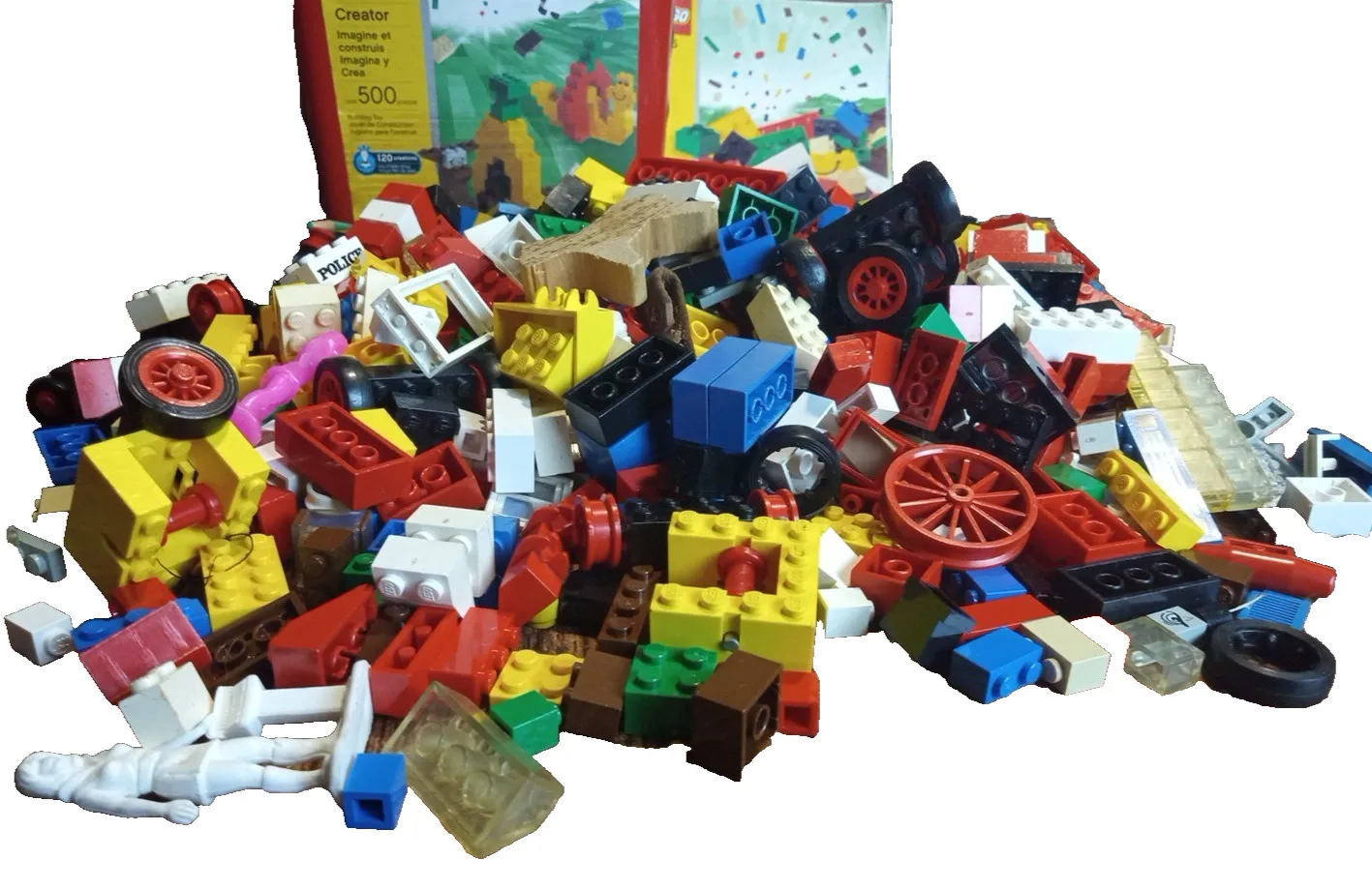 LEGO Creator 4105 Bucket Contains Over 600 pieces bricks Building Toy 2003 Vtg.