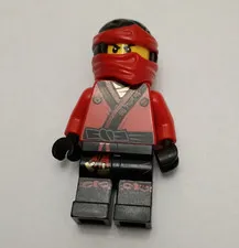 LEGO NINJAGO Kai Red Ninja Minifigure w/ Red Hood/Mask & Black Legs