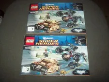 LEGO SUPER HEROES # 76001 THE BAT VS BANE: TUMBLER CHASE 2 INSTRUCTION BOOKLETS