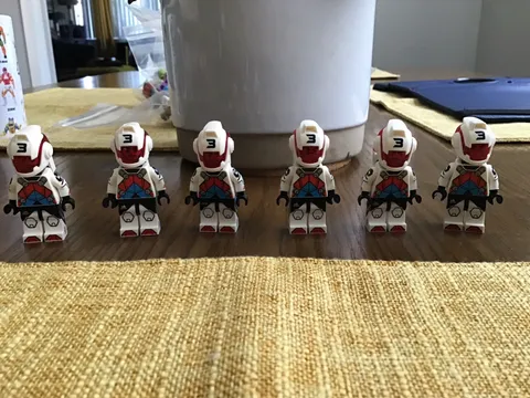 Lego 71048 Minifigure Series Jet Pack Racer Lot Of 6 Army Builder