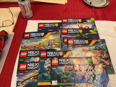 Lot of 13 Nexo Knights Manuals