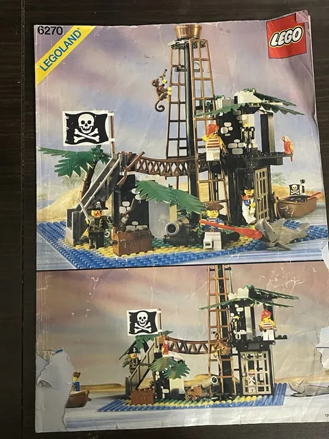 Lego Pirates Forbidden Island (6270) Instruction Booklet Only