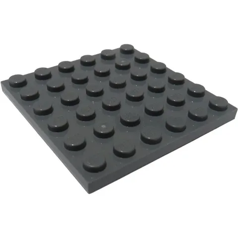 LEGO 25x Dark Bluish Gray Plate 6 x 6 inv.592