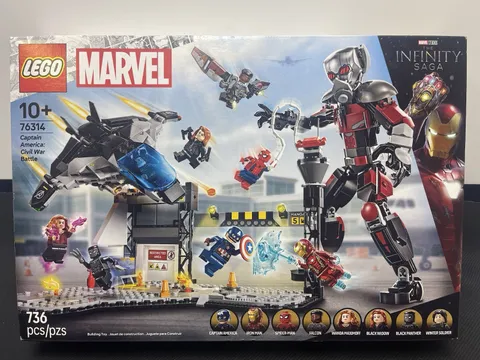 LEGO Marvel Captain America Civil War Battle 76314 Infinity Saga Set New