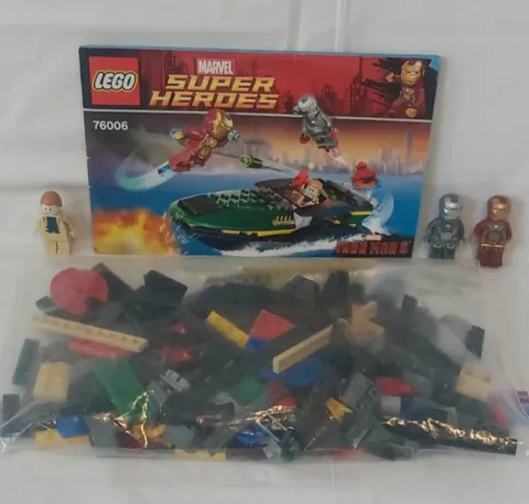 Lego Marvel Iron Man Extremis Sea Port Battle 76006 COMPLETE w/ instructions