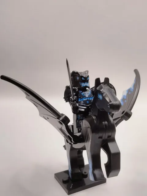 Dungeons & Dragons Undead Dragonborn Knight + Pegasus Custom Lego Minifigure