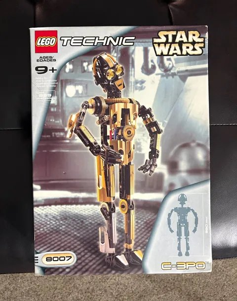 LEGO Technic Star Wars C-3PO 8007 Vintage 339pc Box Set 2001