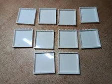 LEGO BULK LOT OF 10 WHITE WALL PANELS 1X6X5 #59349