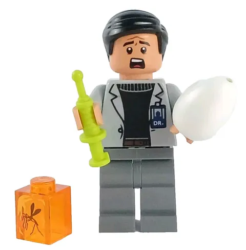 LEGO Minifigure Dr. Wu jw068 Jurassic World Park  Includes Accessories