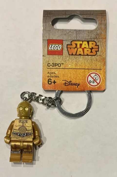 2015 Lego Star Wars Keychain Minifigure #853471 C-3PO Droid Minifig Disney NEW!
