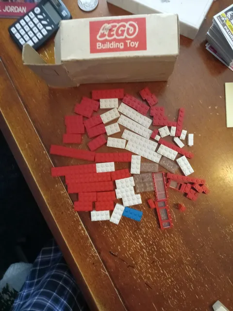(70 Piece) Vintage Lego Blocks and Box 1960S