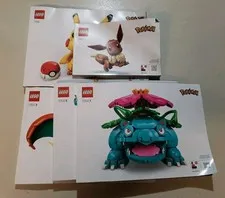 lego manual only pokemon 72151 72152 72153 Eevee Pikachu Charizard
