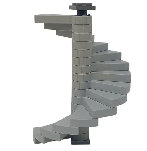 LEGO Spiral Staircase 16 Steps W/ Support Gray Replacement Part 40243 #M-4