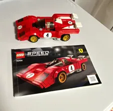 LEGO Speed Champions 76906 1970 Ferrari 512 M w/ Instructions, No Box