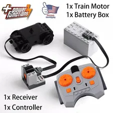 4x Power Functions Battery Box Train Motor IR Receiver Controlled For Lego Set