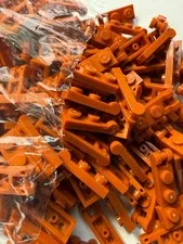 LEGO-NEW-#60478-DARK ORANGE-1 X 2 PLATE MOD/ W/ BAR HANDLE ON END-10 PIECE