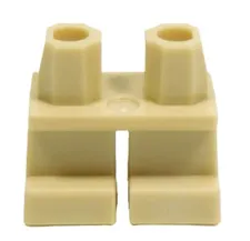 Lego New DOBBY Minifigure Short LEGS Tan Jeans Pants Plain Body Part 41879 D518