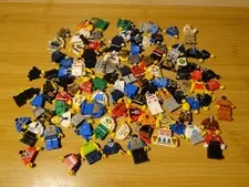 Lego Minifigure Torso Lot City Classic Vintage Farmer Girl Boy Town People