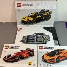 LEGO CAR ASSEMBLY MANUALS. (4) (J)
