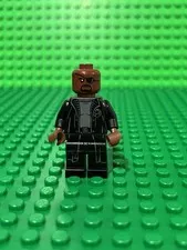LEGO Marvel NICK FURY Minifigure Black Trench Coat sh0585a