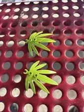 Lego Part 10884 (2pcs) Plant, Leave, Tree lime With Clip
