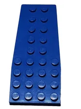 Blue Lego Part 2413 Wedge Plate 4x9 without Stud Notches