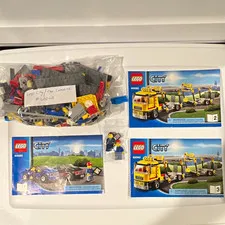 LEGO City 60060 Car Carrier Bulk Parts Lot w/ Instructions & Minifigures