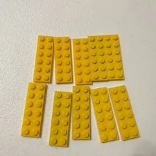 Lego 3795 Yellow Replacement Add-on Pieces Parts Lot of 10