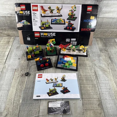 Lego 40563 GWP Tribute to LEGO House set 99% Complete W/Box and Manual  Assembl
