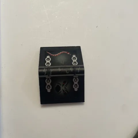 LEGO HARRY POTTER - Gray Book 2 x 3 with Hinges and Ghost Face Pattern