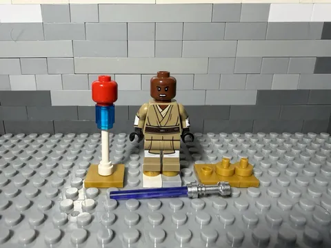 LEGO STAR WARS Mace Windu Clone Wars w/ Purple Lightsaber