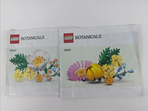 LEGO Sunny Bouquet Botanical Collection 10347 Instructions Manual Book Set Of 2