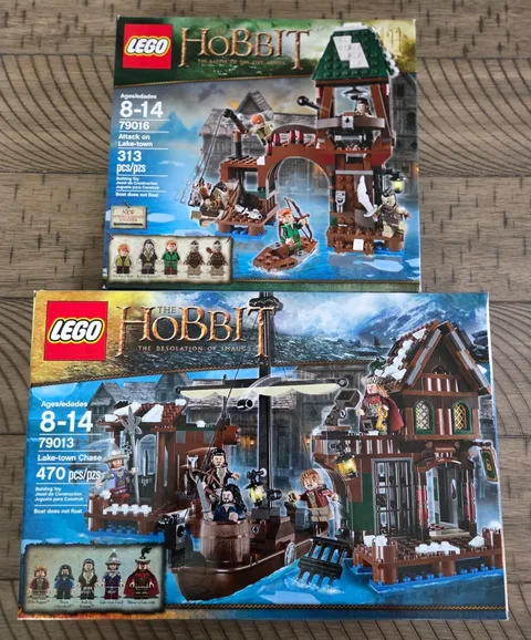 LEGO The Hobbit: Lake-Town Chase (79013) Attack on Lake-Town (79016) New in Box