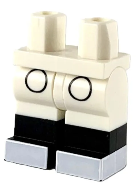 Lego 71024 New DISNEY MICKEY MOUSE Minifig LEGS White Black Boot Buttons D499