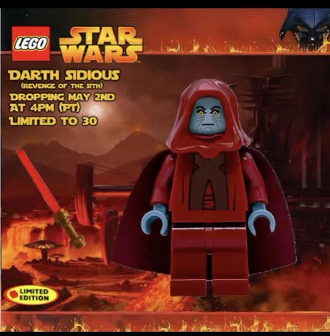 LEGO Star Wars TCS Darth Sidious Custom Minifigure