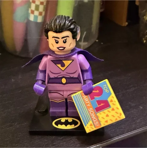 LEGO Batman Movie Jayna Wonder Twins Minifigure 71017 Incomplete w/ Stand