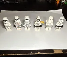 LEGO Star Wars Empire Minifigure Lot of 6 w/ Helmets & Heads