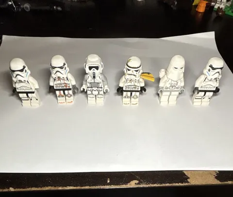 LEGO Star Wars Empire Minifigure Lot of 6 w/ Helmets & Heads