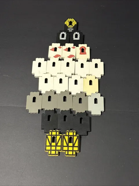 Vintage Lego 2x5x6 Castle Wall Pieces Timber, Brick, Black, Grey, Pirate, Knight