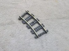Lego 9v Curve Track Dark Bluish Gray 2867c01
