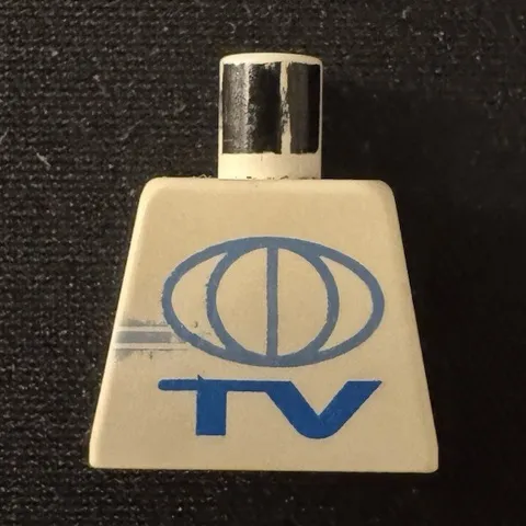 LEGO White/Blue Printed TV Logo Torso