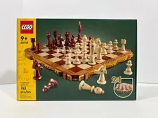 LEGO 40719 Traditional Chess Set (2 in 1 includes Checkers) Kids Game Toy Set